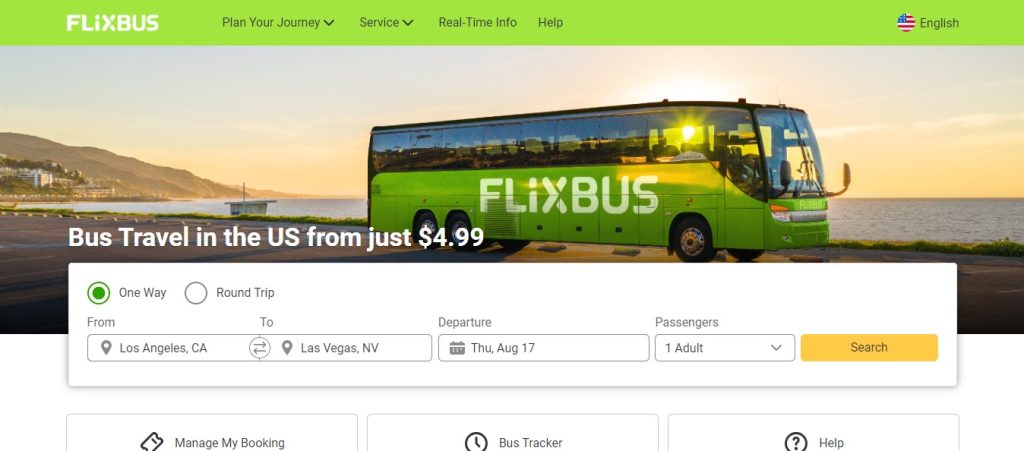 use flixbus when traveling on bus.